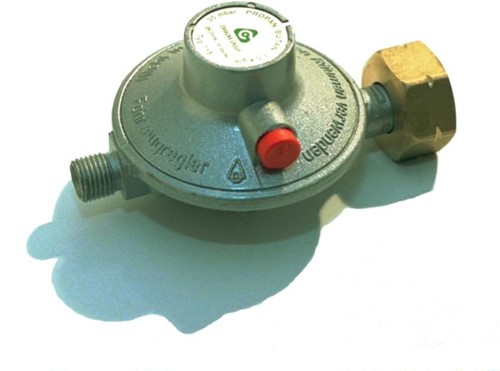 Badé Drukregelaar 50mBar Afblaas - DIN - 1/4 inch Links