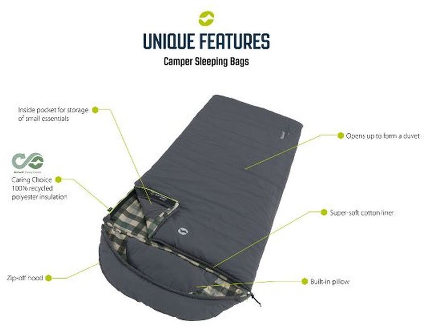 Outwell Camper Lux Double Sleeping Bag 5709388136688