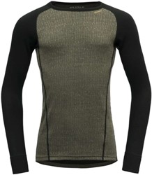Devold Duo Active Merino 205 Shirt - Lichen/Caviar - Thermoshirt Heren