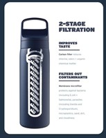 LifeStraw Go Series Insulated Stainless Steel Water Filter Bottle - 500 ml