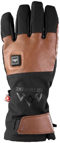 HeatX Heated Outdoor Gloves - Brown/Black - M
