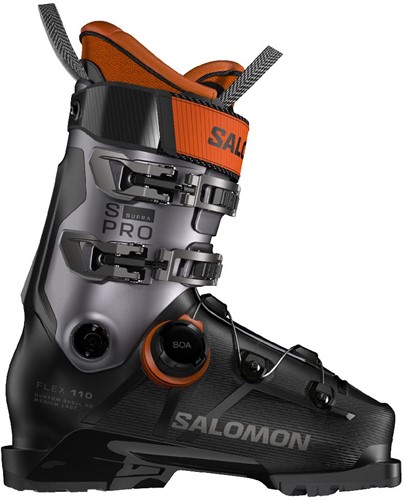 Salomon S/Pro Supra BOA 110 GW - Black/Beluga Metallic/Orange Tiger - 31/31.5