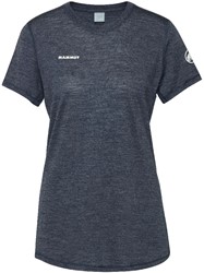Mammut Tree Wool FL T-Shirt - Marine Melange - T-Shirt Dames
