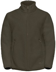 Jack Wolfskin High Curl Jacket - Obsidian Moss - Fleecevest Dames