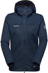 Mammut Ultimate VIII SO Hooded Jacket - Marine - Softshelljas Dames