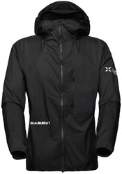 Mammut Eiger Nordwand Advanced WB Hooded Jacket - Black - Men's Windbreaker
