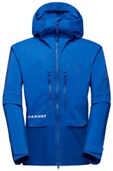 Mammut Eiger Nordwand Pro SO Hooded Jacket - Eiger Blue - Softshelljas Heren