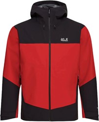 Jack Wolfskin Rockpaw 3L Jacket - Siren Red - Hardshelljas Heren