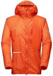 Mammut Eiger Nordwand Advanced WB Hooded Jacket - Eiger Orange - Men's Windbreaker