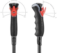 Leki Artena Airfoil 3D  - Black/Dark Anthracite/Rose Gold