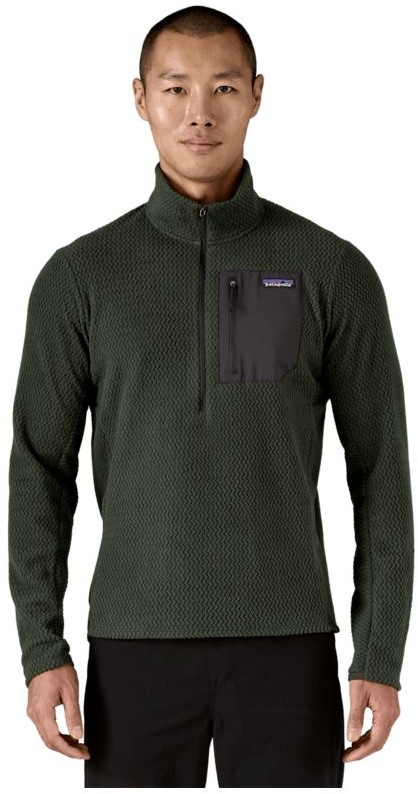 Patagonia Men's R1 Air Zip Neck - Old Growth Green