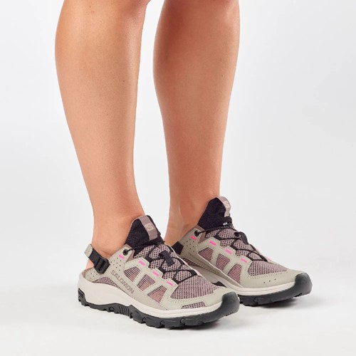 Salomon Techamphibian 5 W - Silver Sage/Iron/Knockout Pink