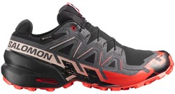 Salomon Speedcross 6 GTX - Black/Fiery Red/Almond Milk - Trailrunningschoenen Heren