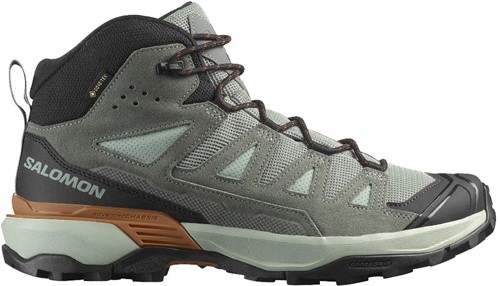 Salomon X Ultra 360 Leather Mid GTX - Wrought Iron/Sedona Sage/Sierra - 41 1/3 (UK 7.5)