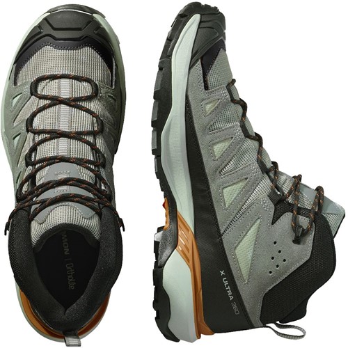 Salomon X Ultra 360 Leather Mid GTX - Wrought Iron/Sedona Sage/Sierra