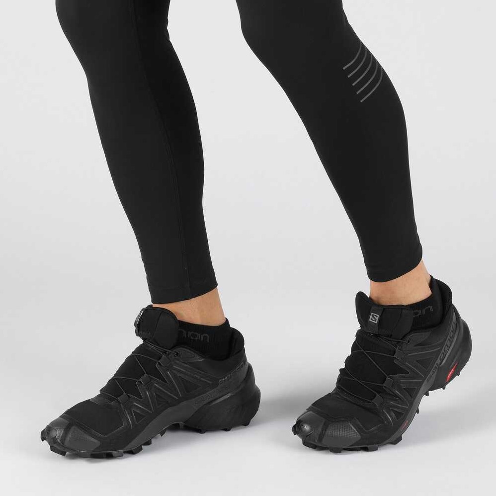 Salomon Speedcross 5 Wide - Black/Black/Phantom - 48 (UK 12.5) uw  specialist in outdoor, wintersport, hockey en meer.