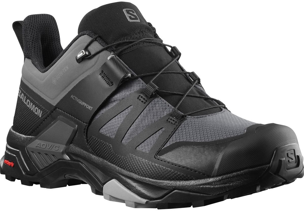 靴 X ULTRA 4 WIDE GTX Magnet/Black/Monument Men's Salomon X Ultra 4 wide GTX Magnet - Black - Monument