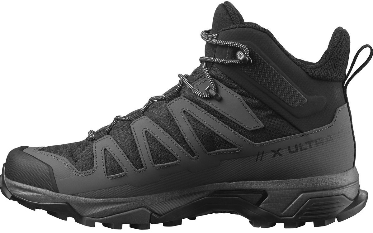 Salomon X Ultra 4 Mid Wide GTX - Black/Magnet/Pearl Blue