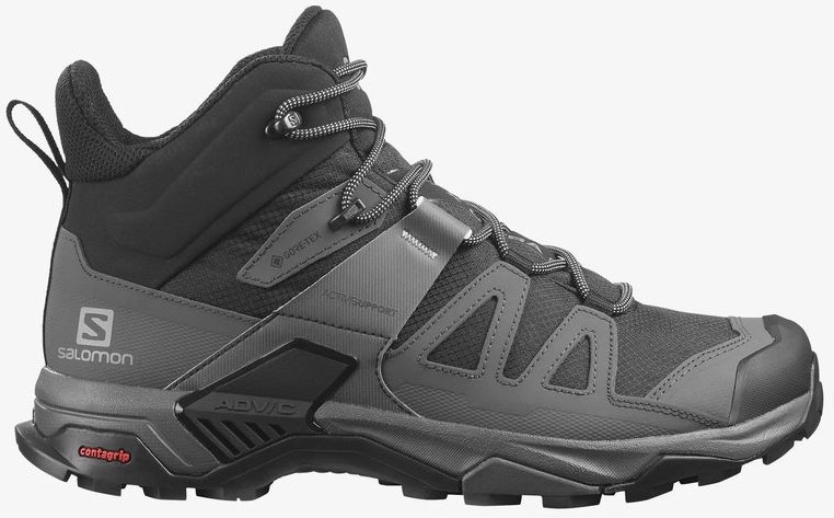 Salomon X Ultra 4 Mid Wide GTX - Black/Magnet/Pearl Blue - 46 2/3 (UK 11.5)  uw specialist in outdoor, wintersport, hockey en meer.