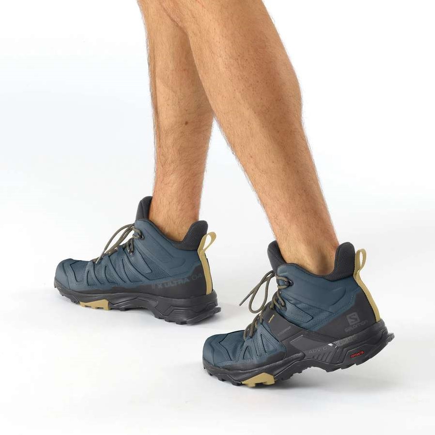 Salomon X Ultra 4 Mid GTX - Legion Blue/Black/Fall Leaf - 44 (UK 9.5) uw  specialist in outdoor, wintersport, hockey en meer.