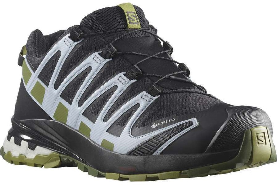 Salomon XA Pro 3D v8 GTX W - Black/Green Moss/Zen Blue - 44 (UK 9.5) uw  specialist in outdoor, wintersport, hockey en meer.