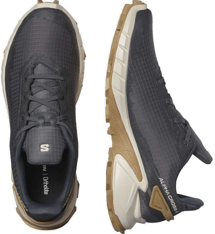 Salomon Alphacross 4 - Ebony/Rainy Day/Phantom - 43 1/3 (UK 9) uw  specialist in outdoor, wintersport, hockey en meer.