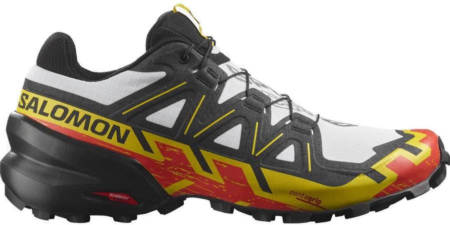 Salomon Speedcross 6 - White/Black/Empire Yellow - 48 (UK 12.5) uw  specialist in outdoor, wintersport, hockey en meer.