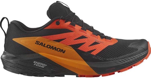 Salomon Sense Ride 5 GTX Black Scarlet Ibis Turmeric 42 2 3