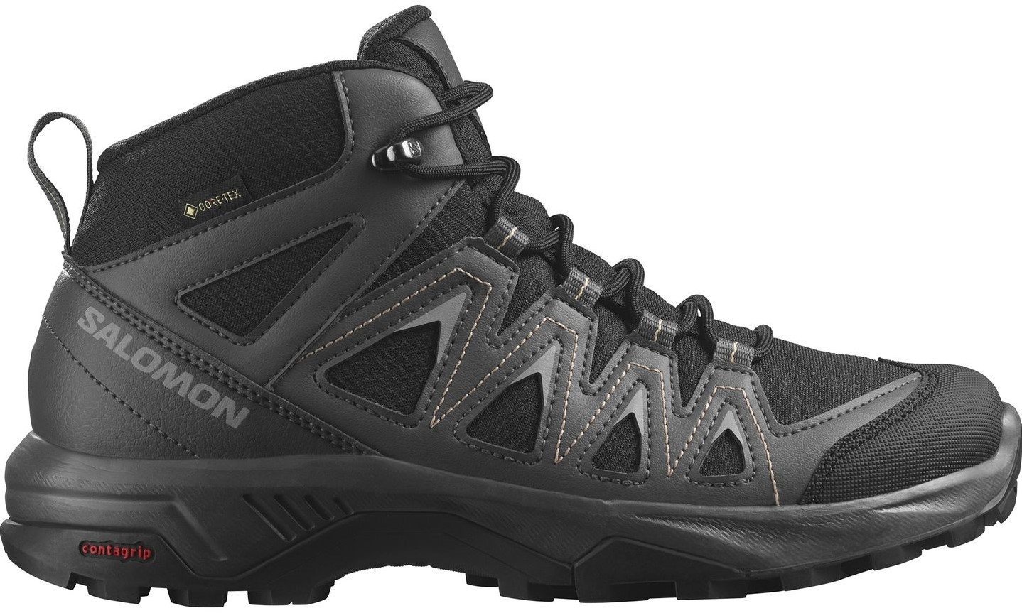 Salomon X Braze Mid GTX W Black Magnet Hazelnut 40 UK 6.5 uw specialist in outdoor wintersport hockey en meer