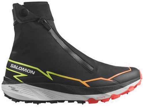 Salomon Winter Cross Spike - Black/Neon Flame/Safety Yellow - 40 2/3 (UK 7)