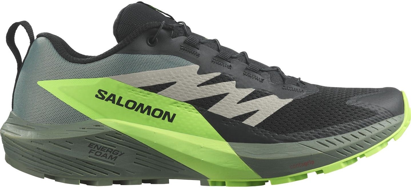 Salomon Sense Ride 5 Black Laurel Wreath Green Gecko 42 2 3 UK 8.5 uw specialist in outdoor wintersport hockey en meer