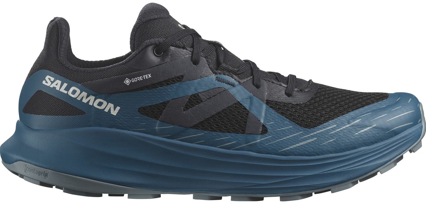 Salomon Ultra Flow GTX - Black/Deep Dive/Trooper - 47 1/3 (UK 12) uw  specialist in outdoor, wintersport, hockey en meer.