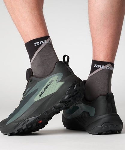 SALOMON｜SNEAKERS (GENESIS GTX (Black/Agave Green/Urban SALOMON Μen's Genesis GTX Black/Agave Green/Urban Chic - HOBBI