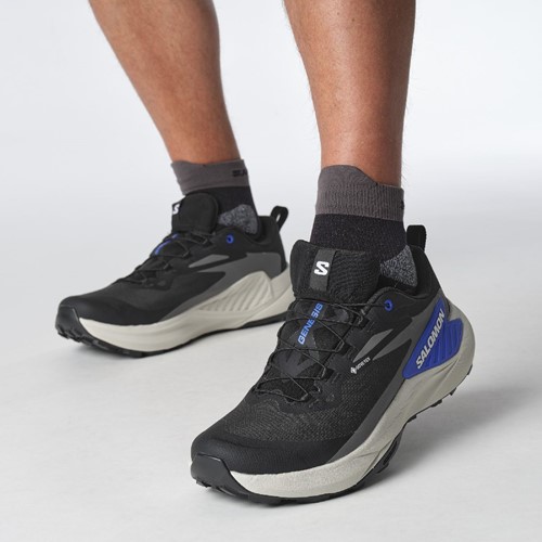 Salomon Genesis GTX - Black/Lunar Rock/French Blue