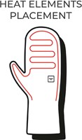 HeatX Heated Outdoor Mittens - Brown/Black