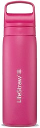 LifeStraw Go Series Insulated Stainless Steel Water Filter Bottle - 500 ml - Orchid Pink