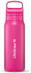 LifeStraw Go Series Insulated Stainless Steel Water Filter Bottle - 700 ml - Orchid Pink