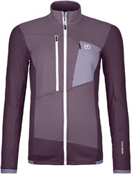 Ortovox Fleece Grid Jacket - White Chalk - Fleecevest Dames