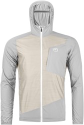 Ortovox Trace Windbreaker Jacket - White Tea - Windstopper Heren