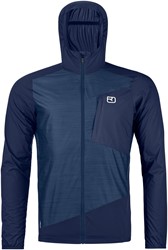 Ortovox Trace Windbreaker Jacket - Blue Nunatak - Men's Windbreaker