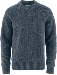 Fjällräven Övik Waffle Knit - Navy - Men's Sweater