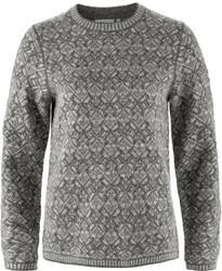 Fjällräven Snow Round Neck Sweater - Grey - Women's Sweater