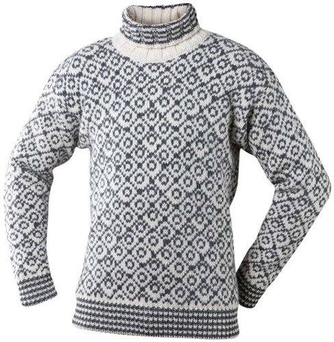 Devold Svalbard Wool High Neck - Offwhite/Anthracite - XS
