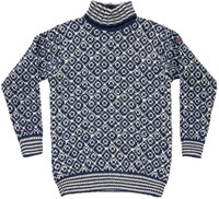 Devold Svalbard Wool High Neck - Night/Offwhite