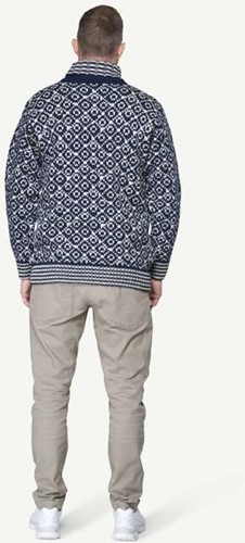 Devold Svalbard Wool High Neck - Night/Offwhite