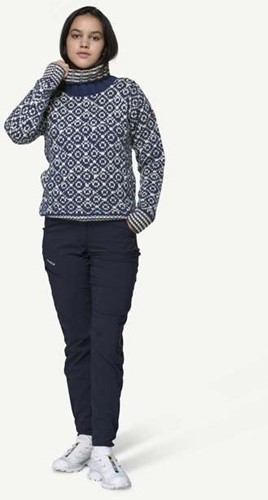 Devold Svalbard Wool High Neck - Night/Offwhite