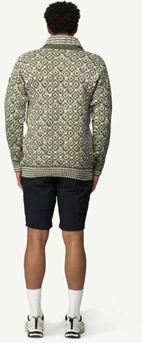 Devold Svalbard Wool Zip Neck - Olive/Offwhite