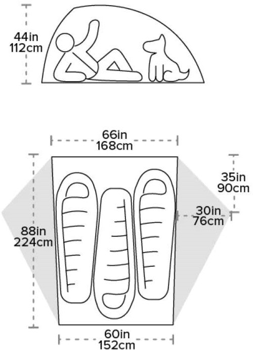 Big Agnes Crag Lake SL3 3Persoonstent