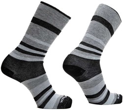 Wrightsock Eco Explore Crew - Black Stripes - Socks