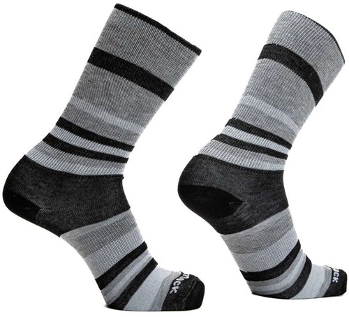Wrightsock Eco Explore Crew - Black Stripes - S